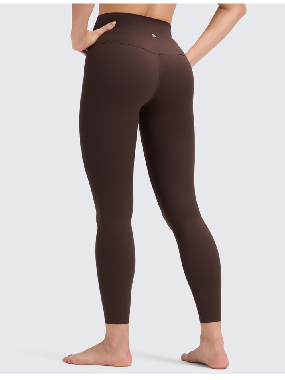 CRZ YOGA Butterluxe High-Waist No Front Seam Brown 25 inch Leggings- size medium - Picture 2 of 5